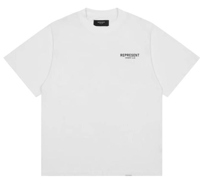 Represent Slogan Printed Short Sleeve High Street Fashion Casual T-Shirt for Men and Women