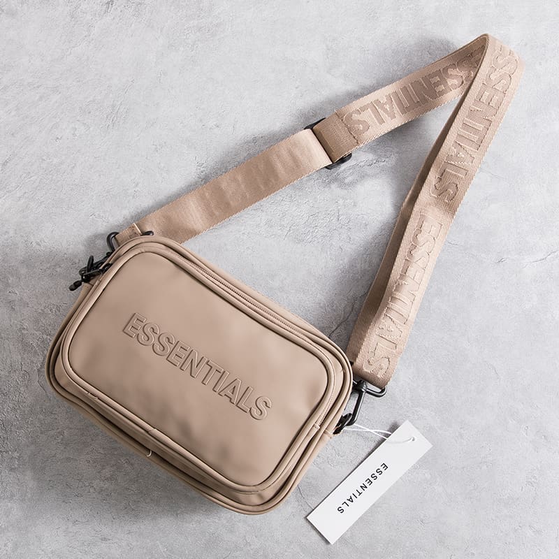 ESSENTIALS Cargo Style Chest Bag Small Square Messenger Bag for Men and Women