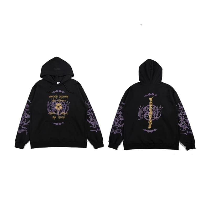 Red Patch Vtm Hooded Sweater