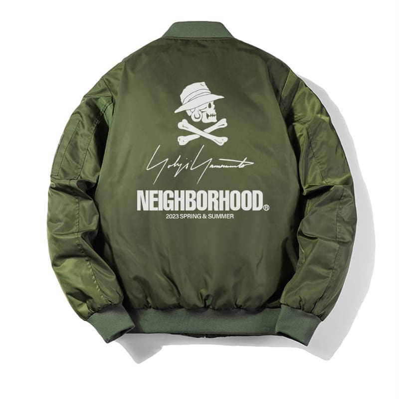 Yohji Yamamoto X Nbhd Skull Flight Jacket
