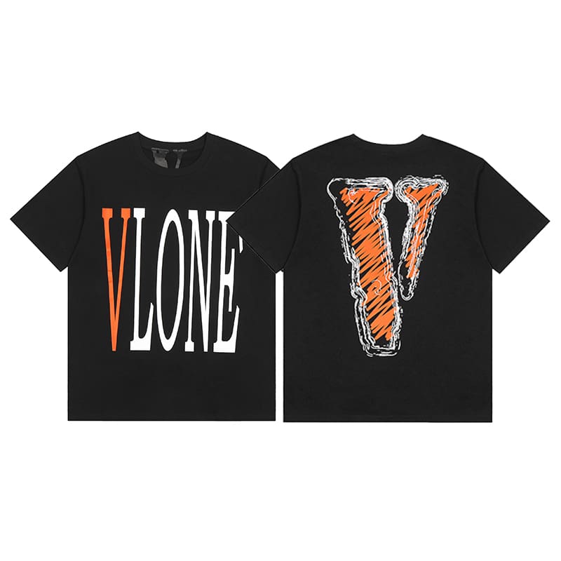VLONE FOG 999 Juice WRLD Butterfly Print Large V Short Sleeve T-Shirt