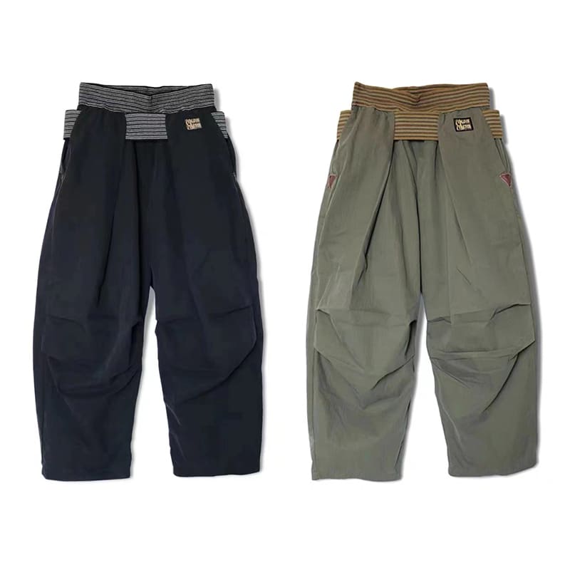 Kapital Hitian Hehong Five-Point Plaid Paratrooper Pants