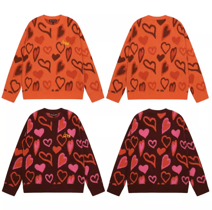 Drew 3D Love Jacquard Sweater