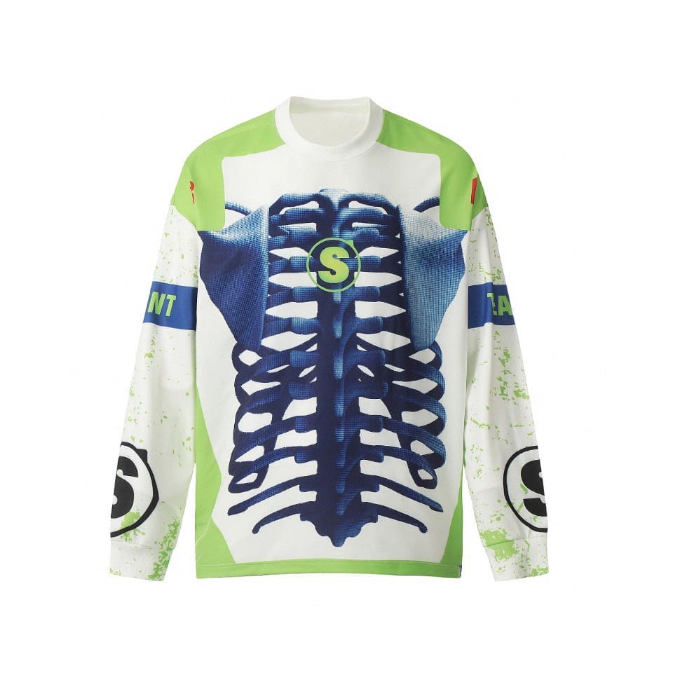 Saint Michael Vintage Loose Long Sleeve Drop Shoulder T-Shirt for Men