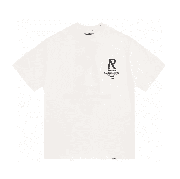 Represent Minimalist Print Loose Short Sleeve T-Shirt for Men and Women