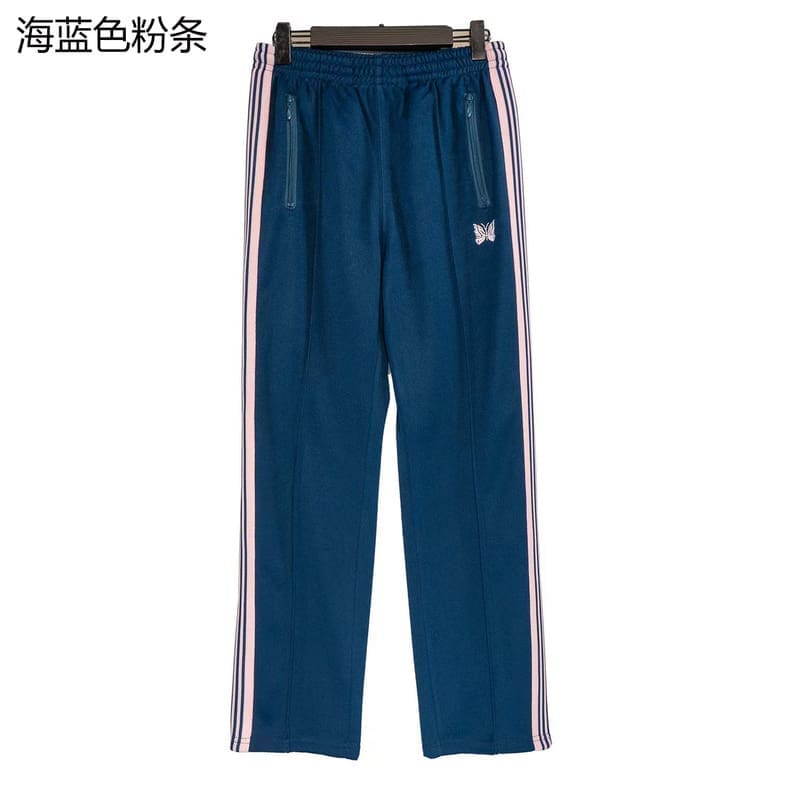 Needles Butterfly Embroidery Side Stripe Pants (Style 3)