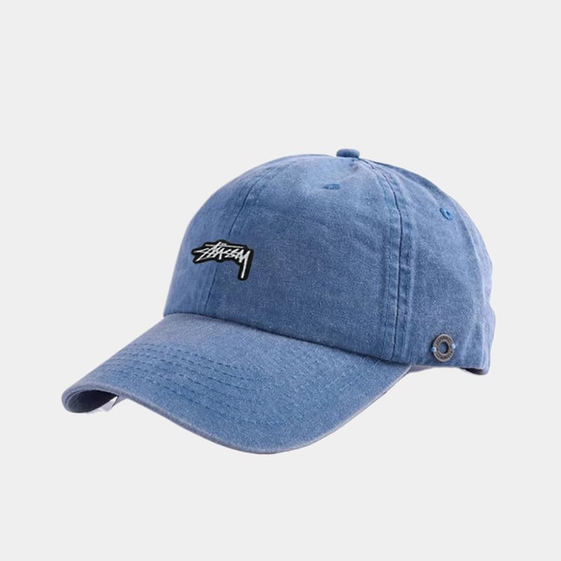 Stussy Washed Distressed Baseball Cap Summer Sun Hat for Men