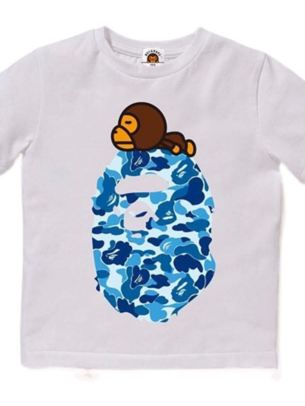 Bape Children’S Clothing Cartoon Camouflage Tee