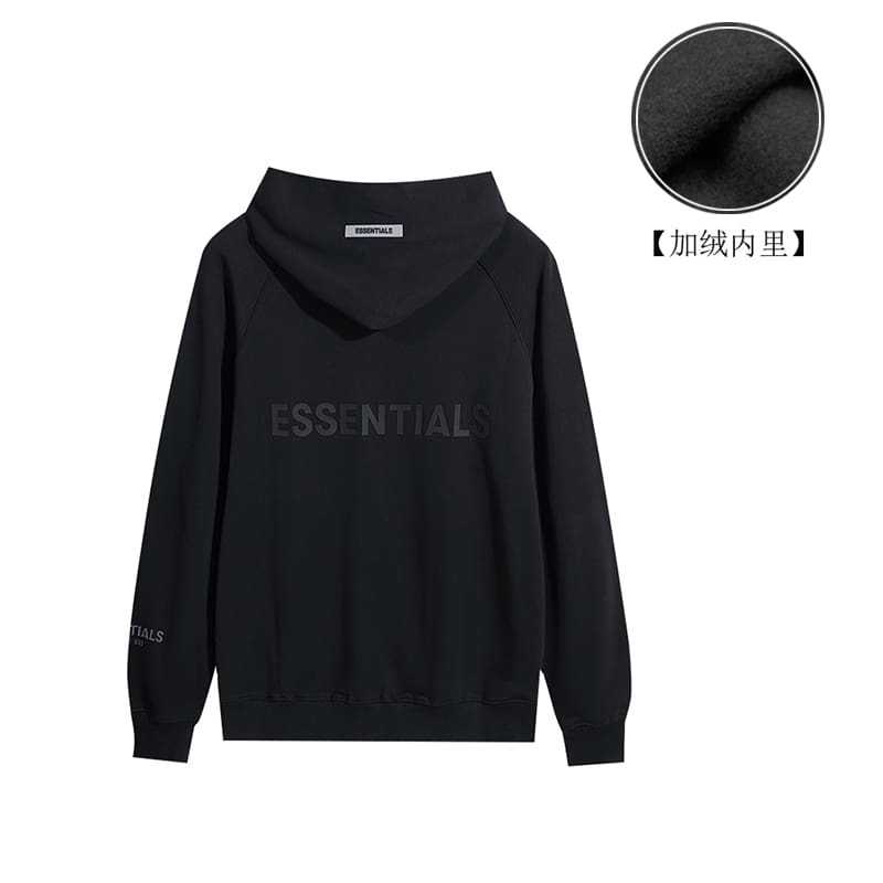 Fog Essentials Back Letter Zipper Coat