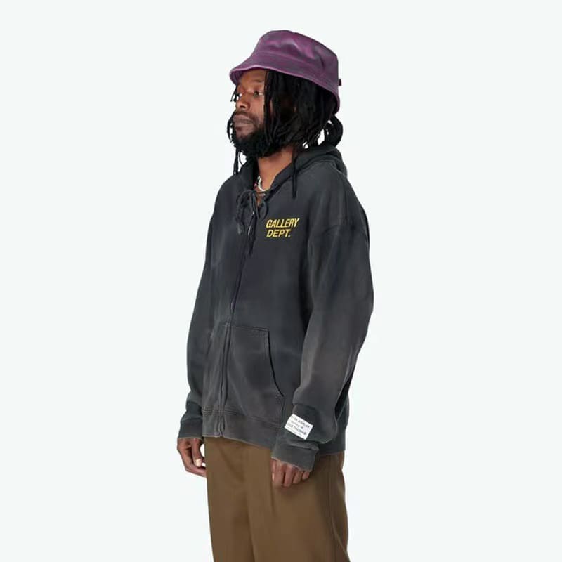 Gallery Dept Washed-Out Vintage Cardigan Hoodie