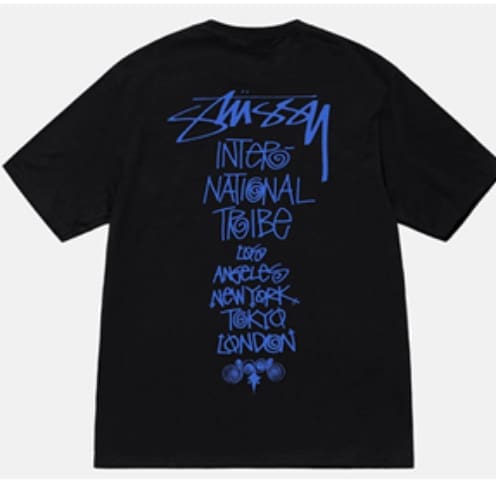 Stussy Crown Surfing Print Short Sleeve T-Shirt for Men and Women 3