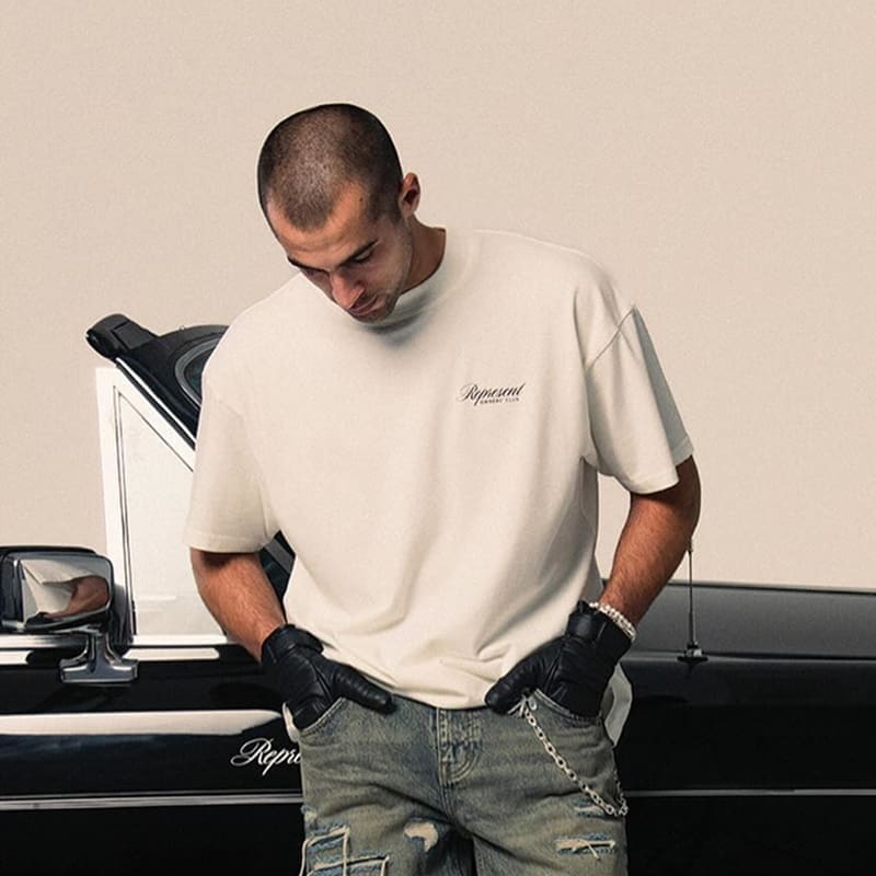 Represent Rep Cursive Script Tee