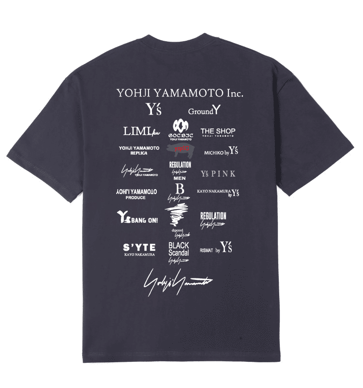 Yohji Yamamoto X Bafang Full Printed Logo Tee