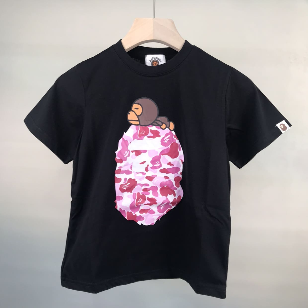 Bape Children’S Clothing Ape Head Camouflage Tee