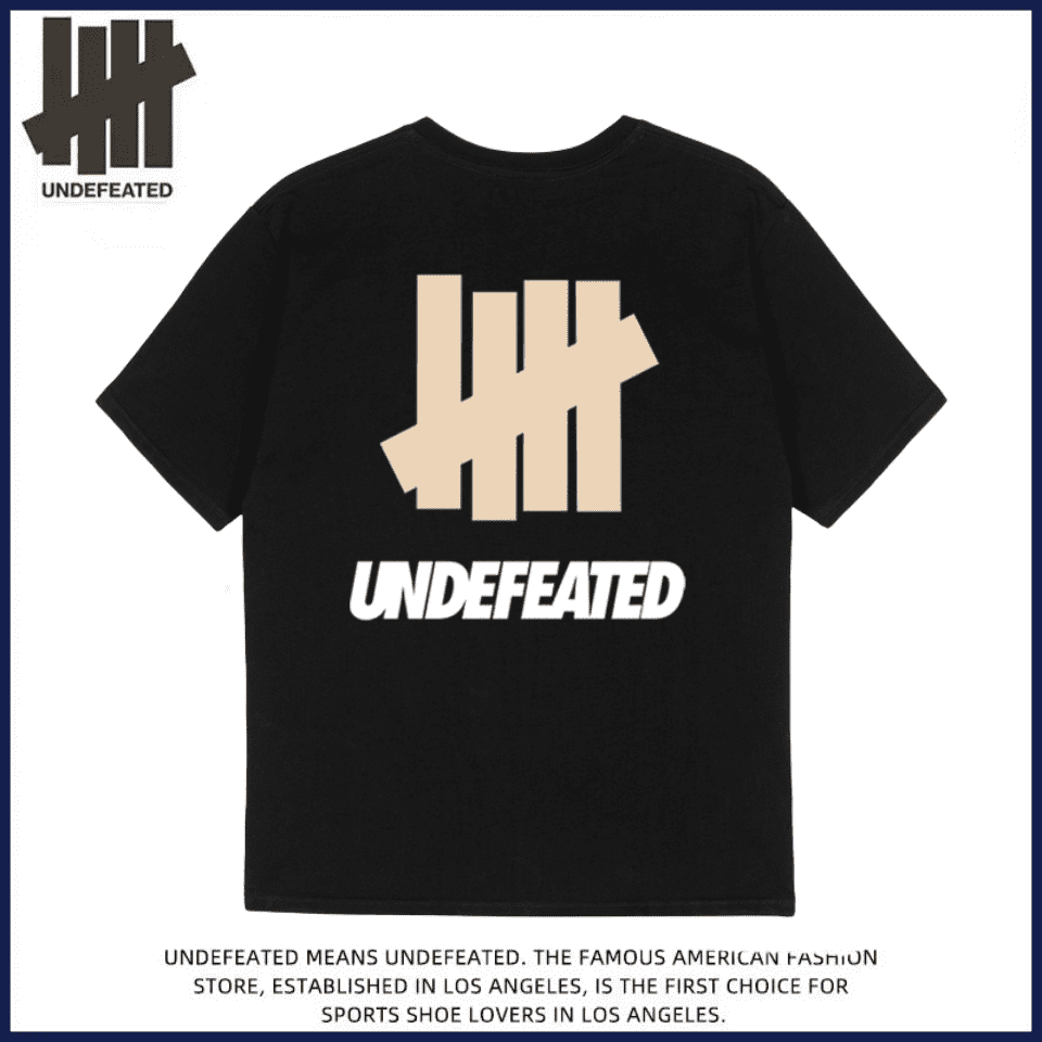 Undefeated Five Bars Letter Print Tee