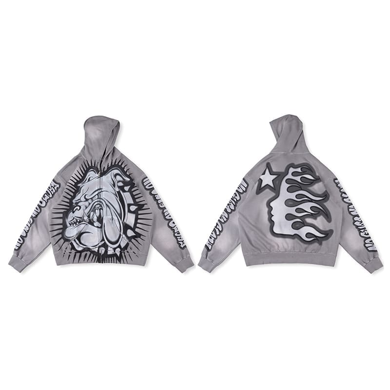 H*lst*r studios marble tie-dye hoodie