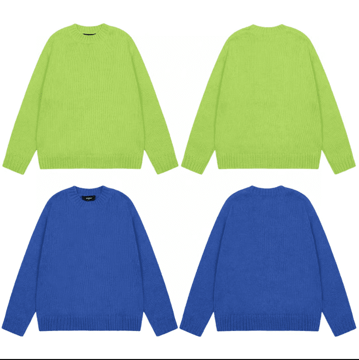 Represent Vintage High Street Bright Knit Sweater Loose Bottoming Shirt for Men and Women