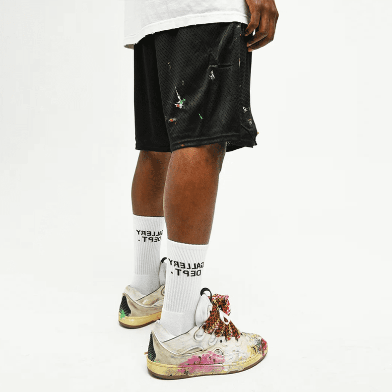 Gallery Dept Mesh Ink Splash Shorts