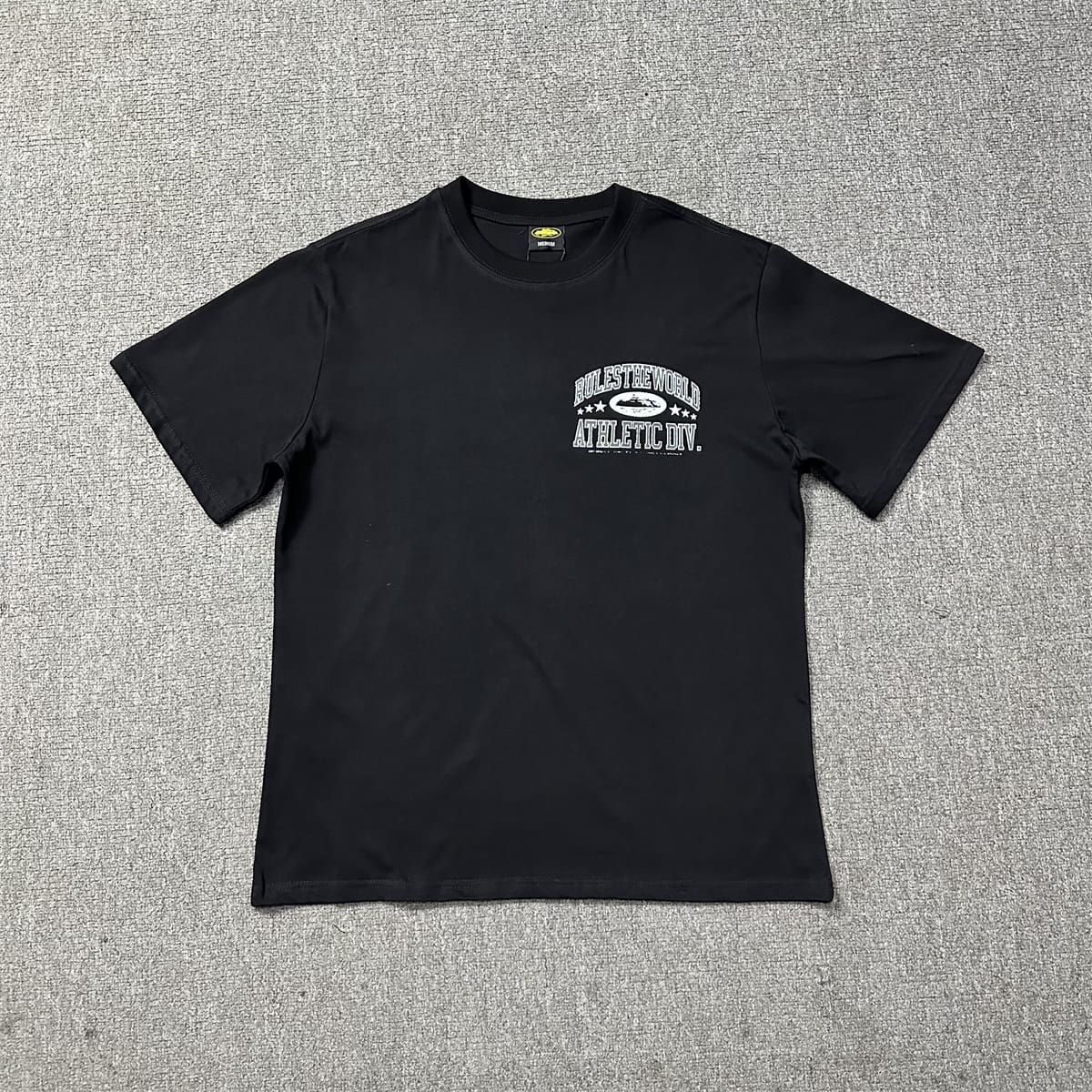 Corteiz Devil Island Summer Letter Print Couple Loose Casual Round Neck T-Shirt