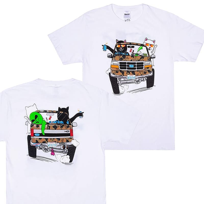 Rip N Dip Middle Finger Cat Pocket Tee