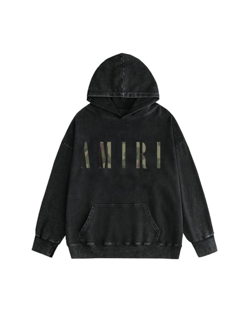 Amiri Washed Wear Pullover Hoodie 2