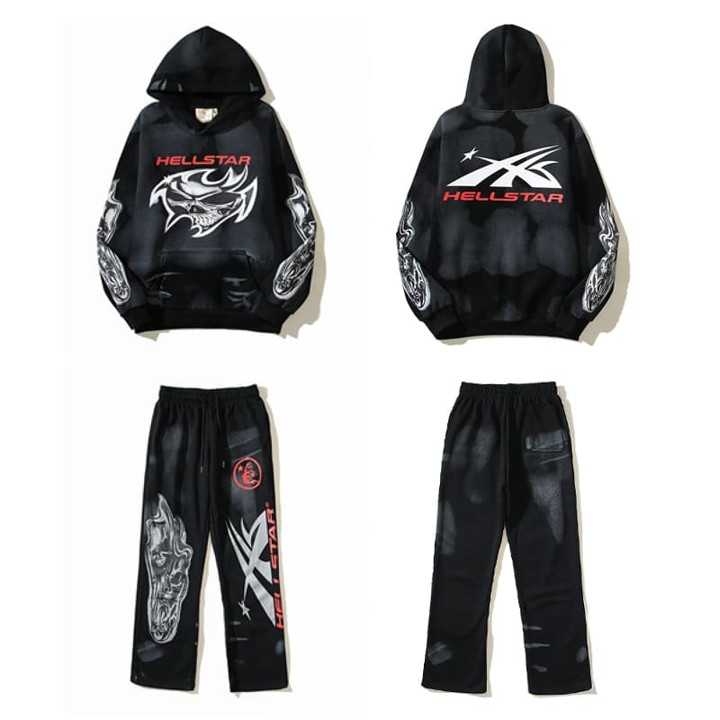 2024 H*lst*r high street leisure two-piece set sweater and pants for men and women