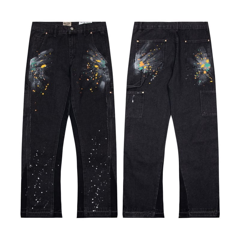 Gallery Dept Vintage Splash Ink Bell-Bottoms