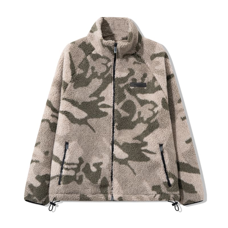 Fog Double Line Essentials Camouflage Fleece Jacket