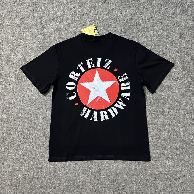 Maychao Corteiz Devil Island Letter Print T-Shirt