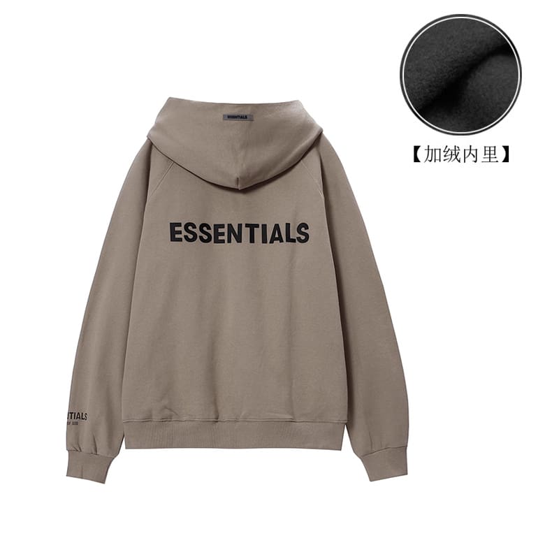 Fog Essentials Back Letter Zipper Coat
