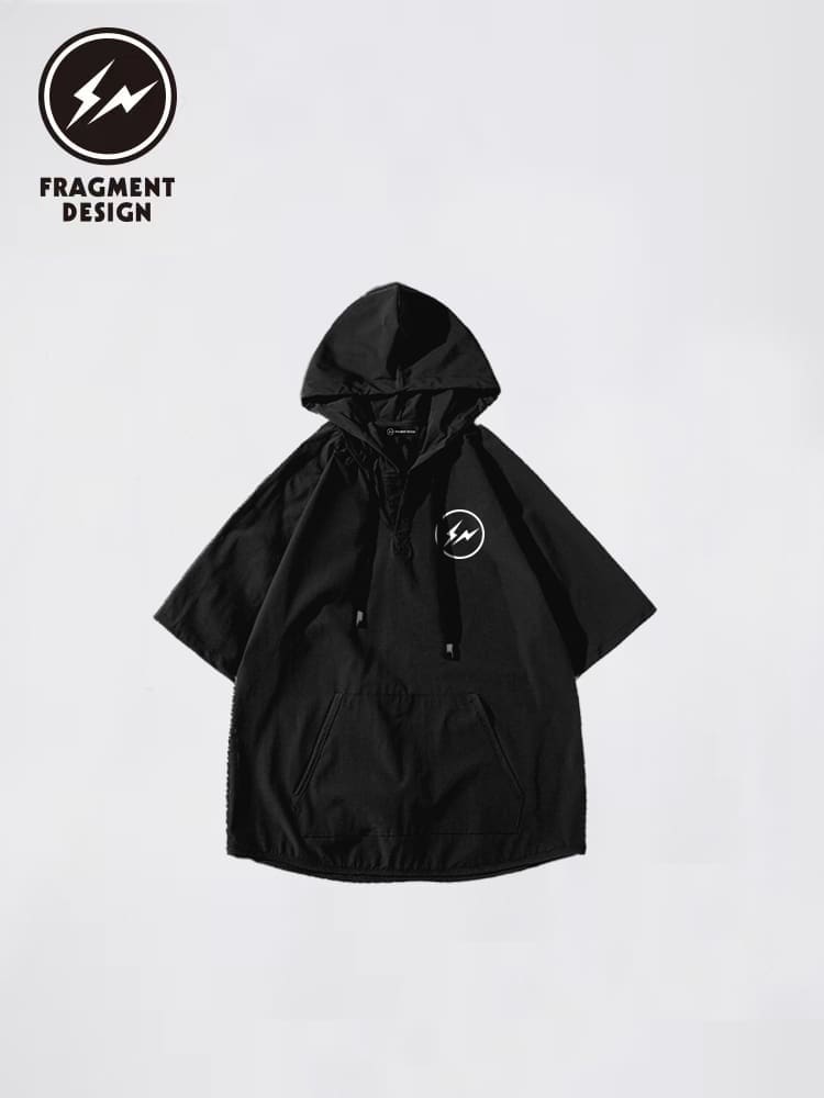 Fragment Design Hooded Half-Sleeved Sweater