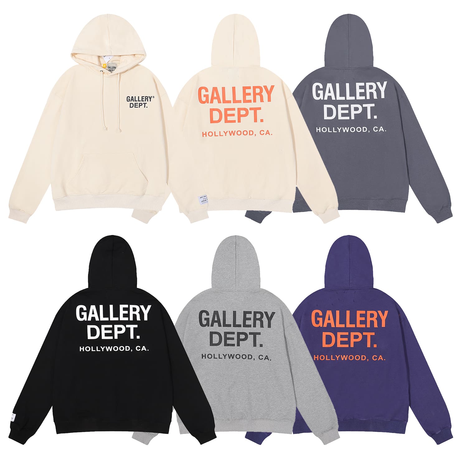 Gallery Dept Classic Letter Print Hoodie