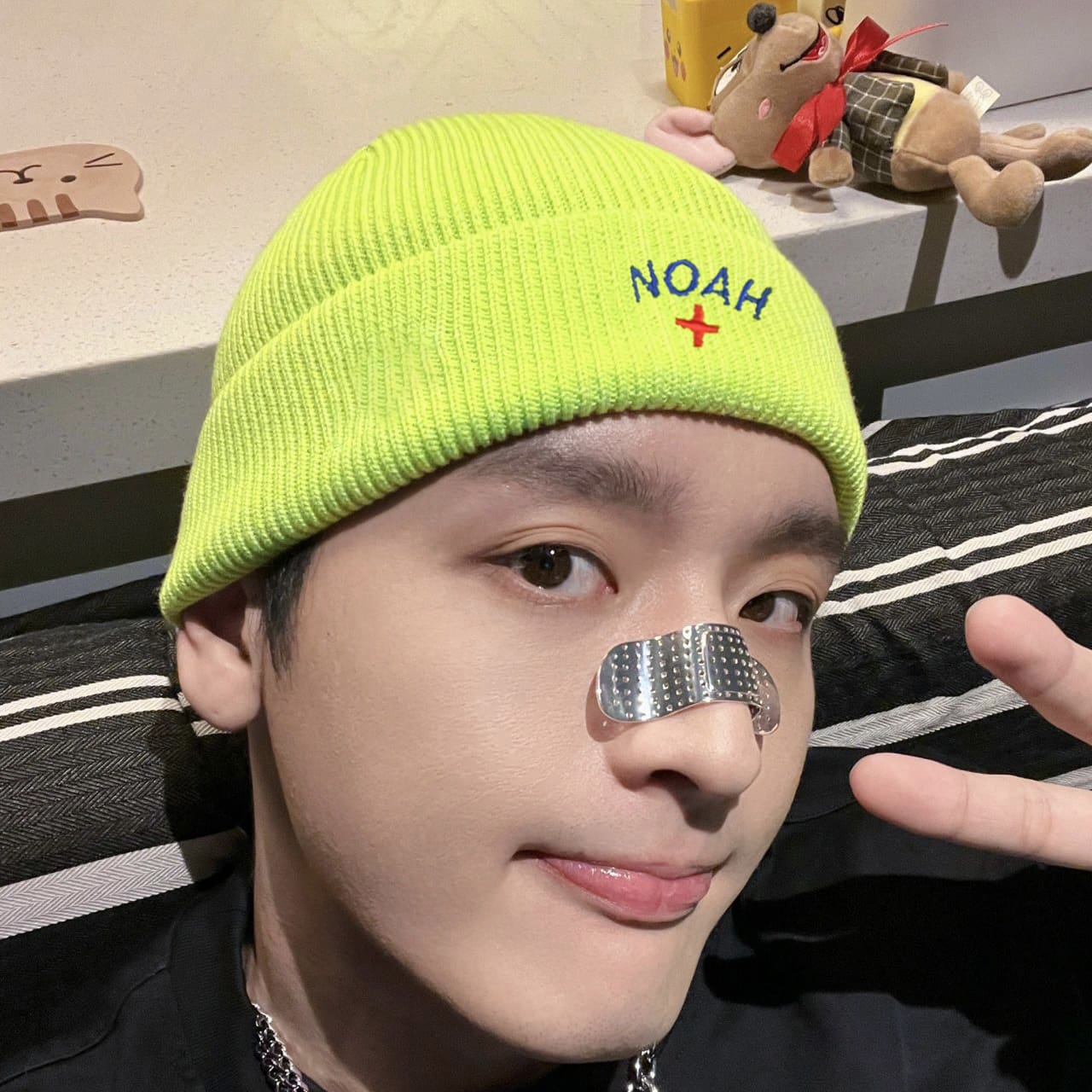 Noah Trach Cross Knitted Hat