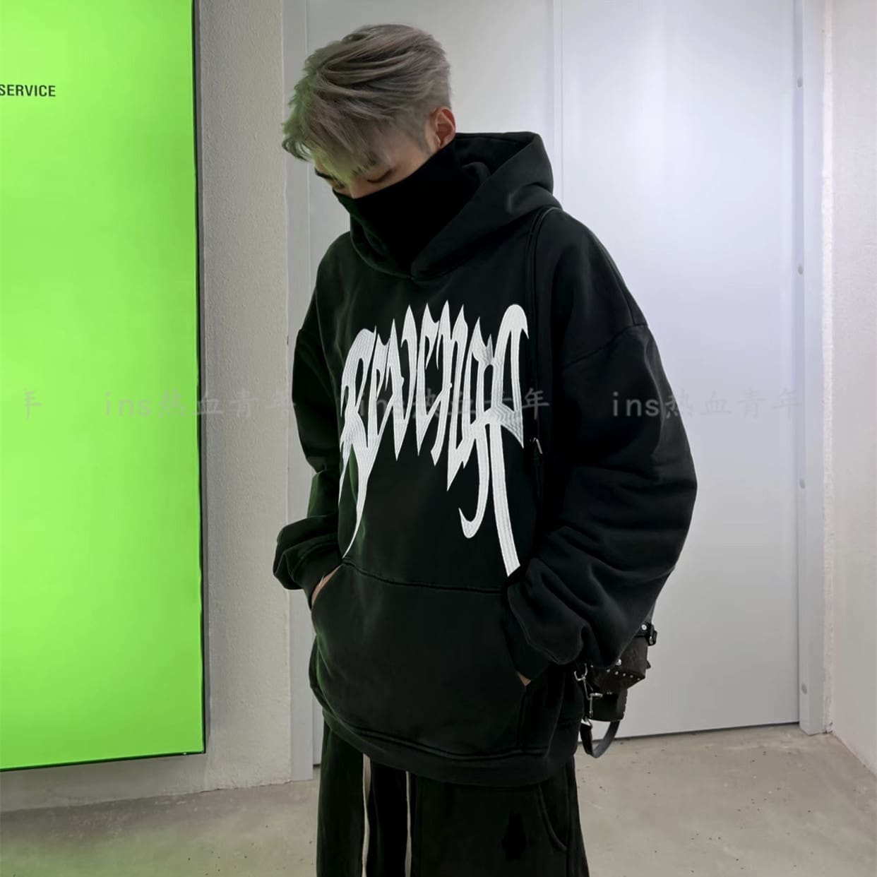 Revenge Rap Cream Logo Hoodie