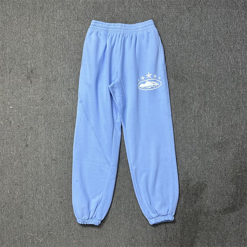 Corteiz Devil Island Five-Star Ship Printed Hooded Sweater Street Sports Casual Suit