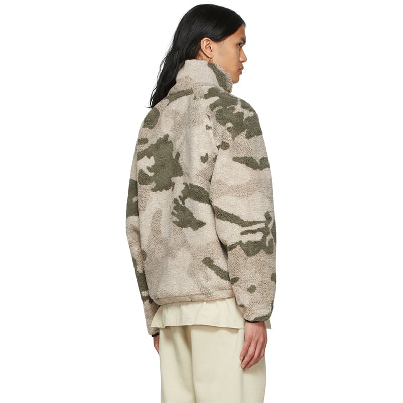 Fog Double Line Essentials Camouflage Fleece Jacket