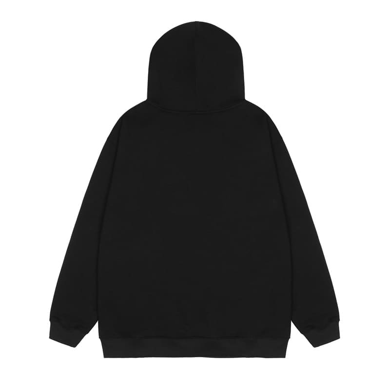 Revenge Fleece-Lined Letter Print Hoodie