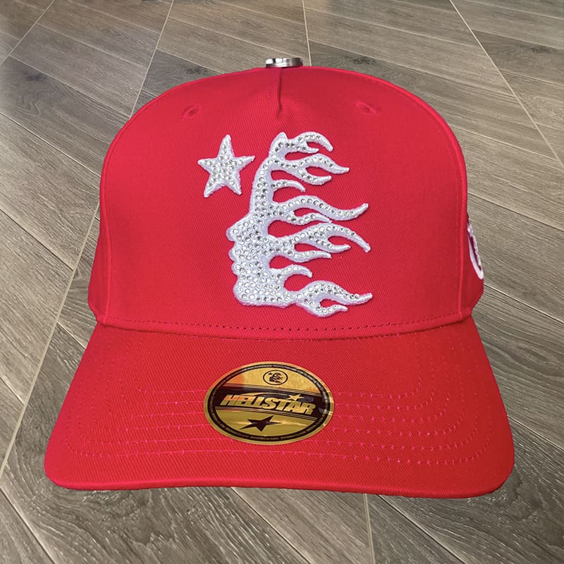 H*lst*r studios rhinestone logo fitted baseball hat for men and women