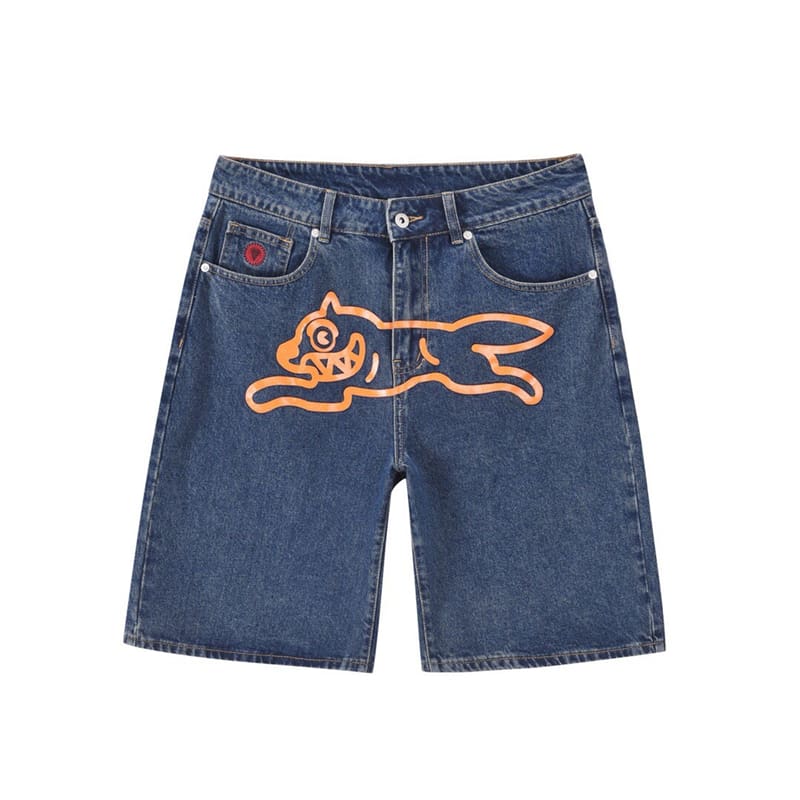 Bbc Ice Cream Flying Dog Denim Shorts