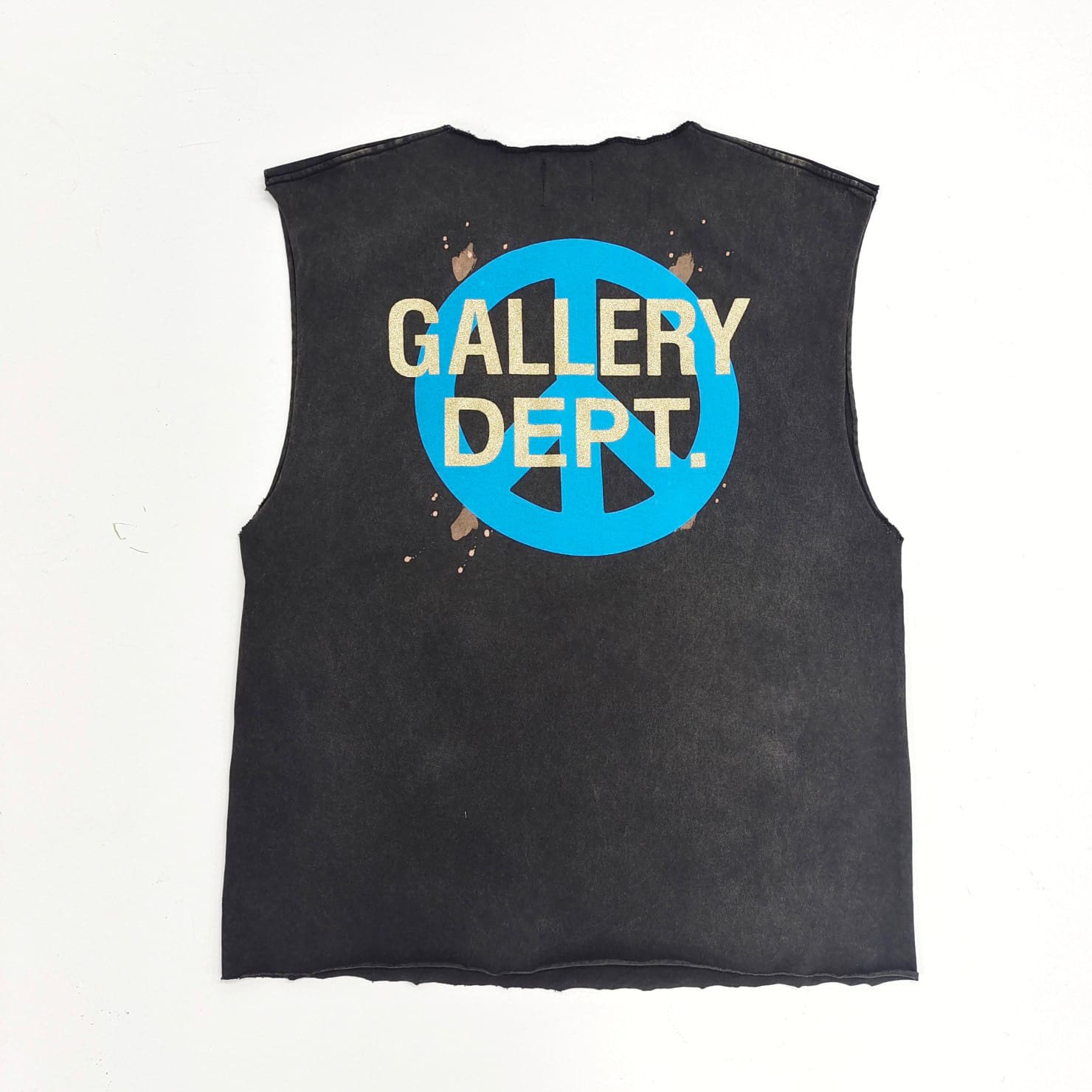 Gallery Dept Splash Ink Washed Sleeveless Vest T-Shirt