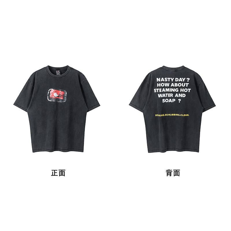 Saint Michael Vintage Short-Sleeved T-Shirt European Hip Hop Niche Style