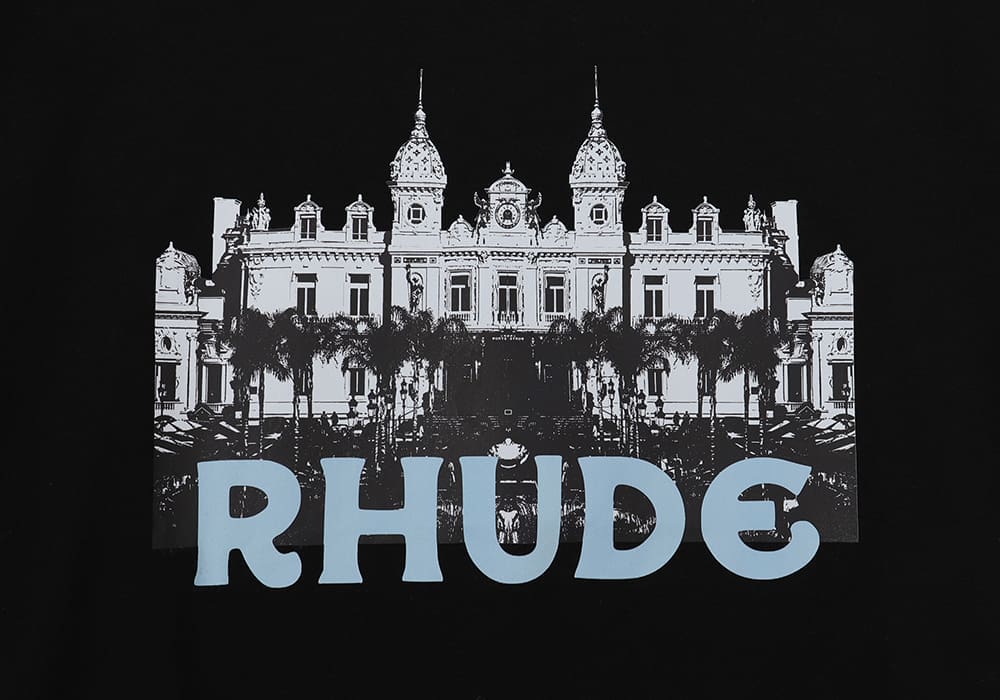 Rhude Casino Hd Castle Printed T-Shirt