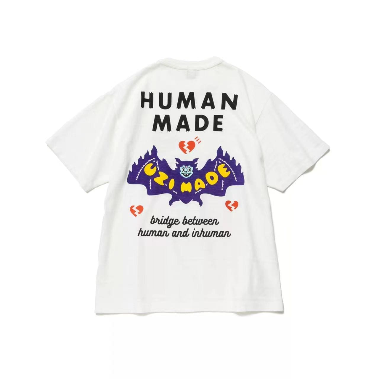 Human Made Preppy Style Letter Tee