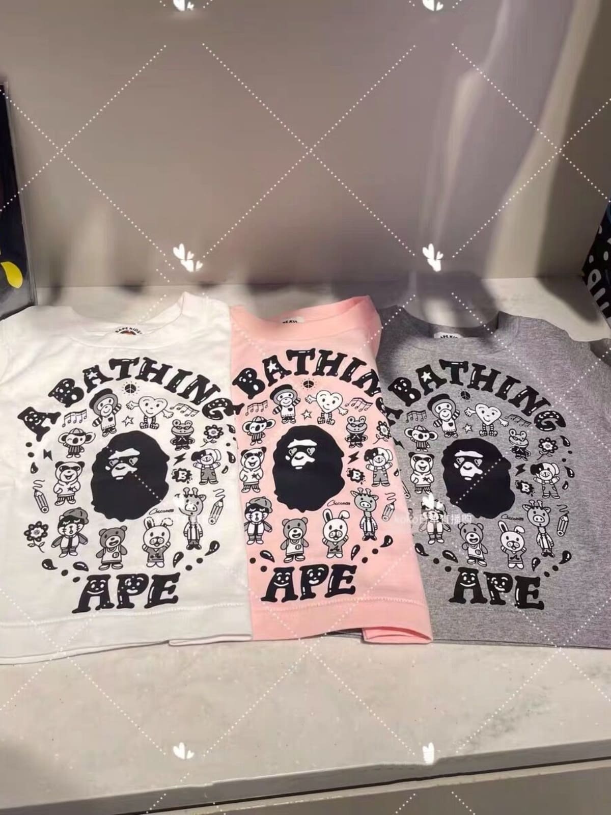 Bape Children’S Letter Print T-Shirt