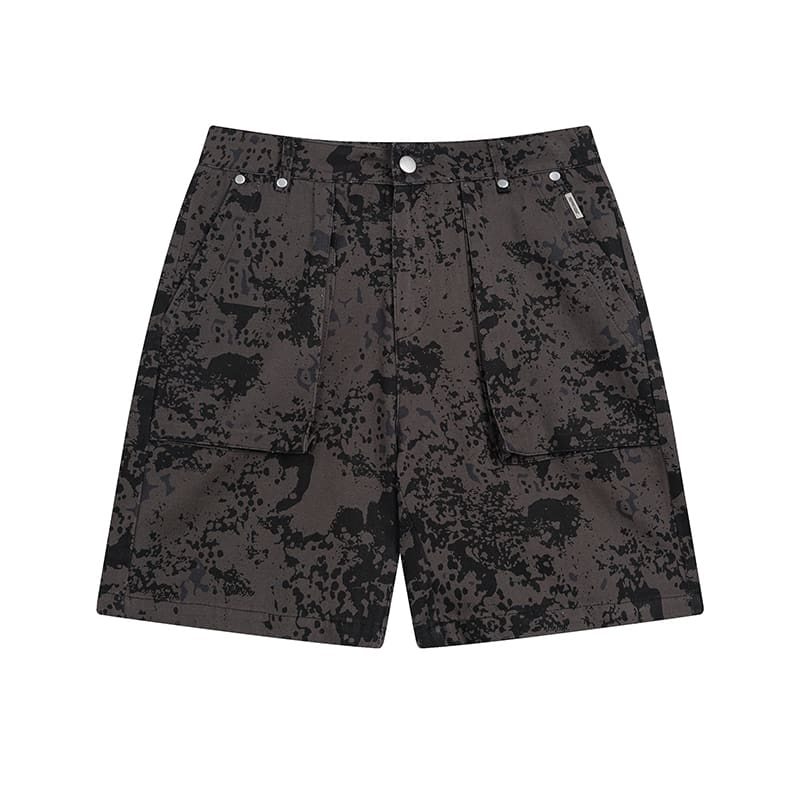 Represent Camouflage Workwear Shorts with Big Pockets for Men and Women