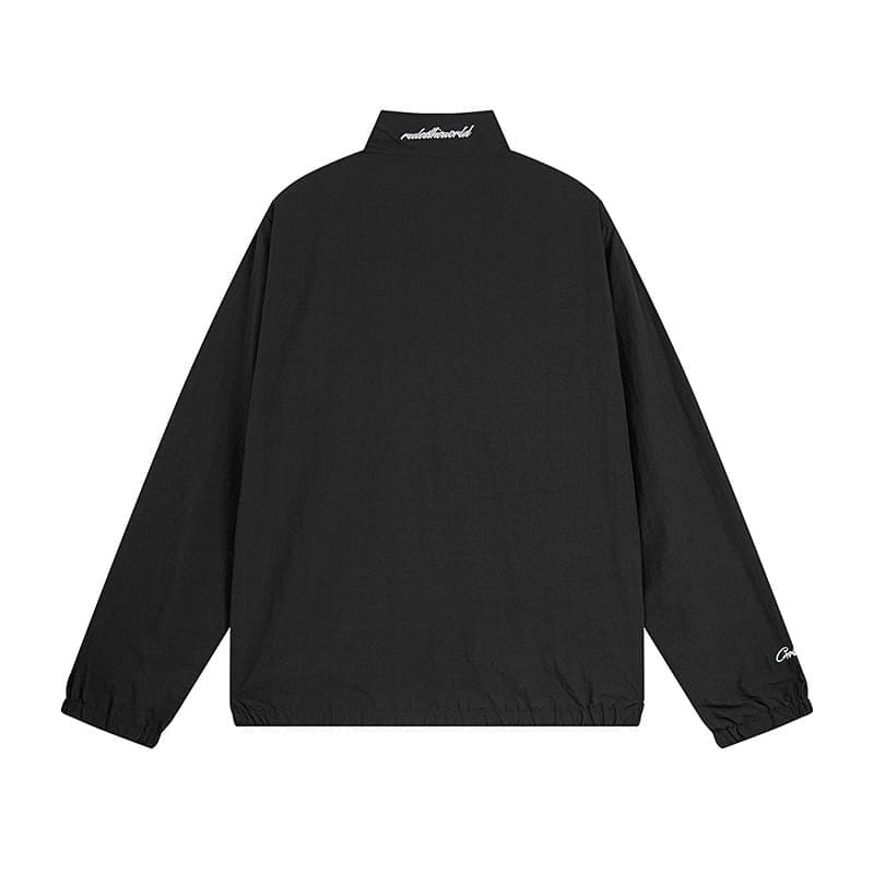 Maychao Corteiz Devil Island Embroidered Logo Coat