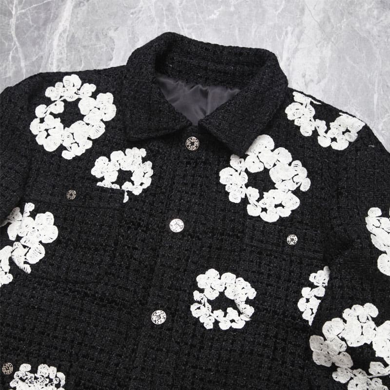 Denim Tears Embroidered Kapok Cardigan