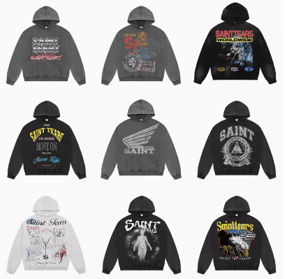 Saint Michael Washed-Out Vintage Hoodie