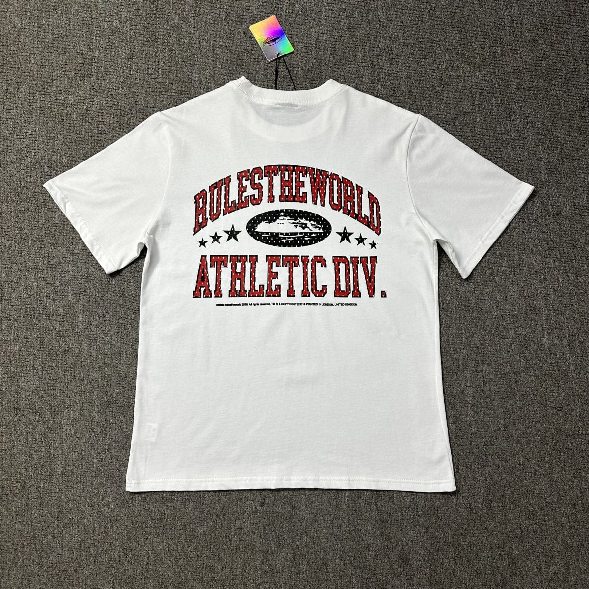 Corteiz Devil Island Summer Letter Print Couple Loose Casual Round Neck T-Shirt