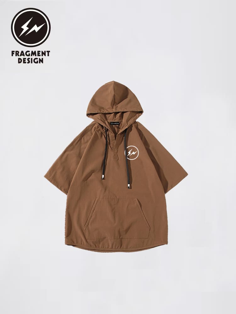 Fragment Design Hooded Half-Sleeved Sweater
